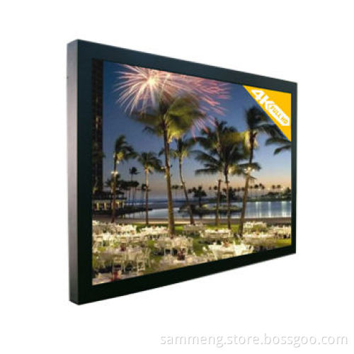 58-inch 4K resolution 3840*2160 LCD monitor, HDMI, DVI, VGA, DP inputs